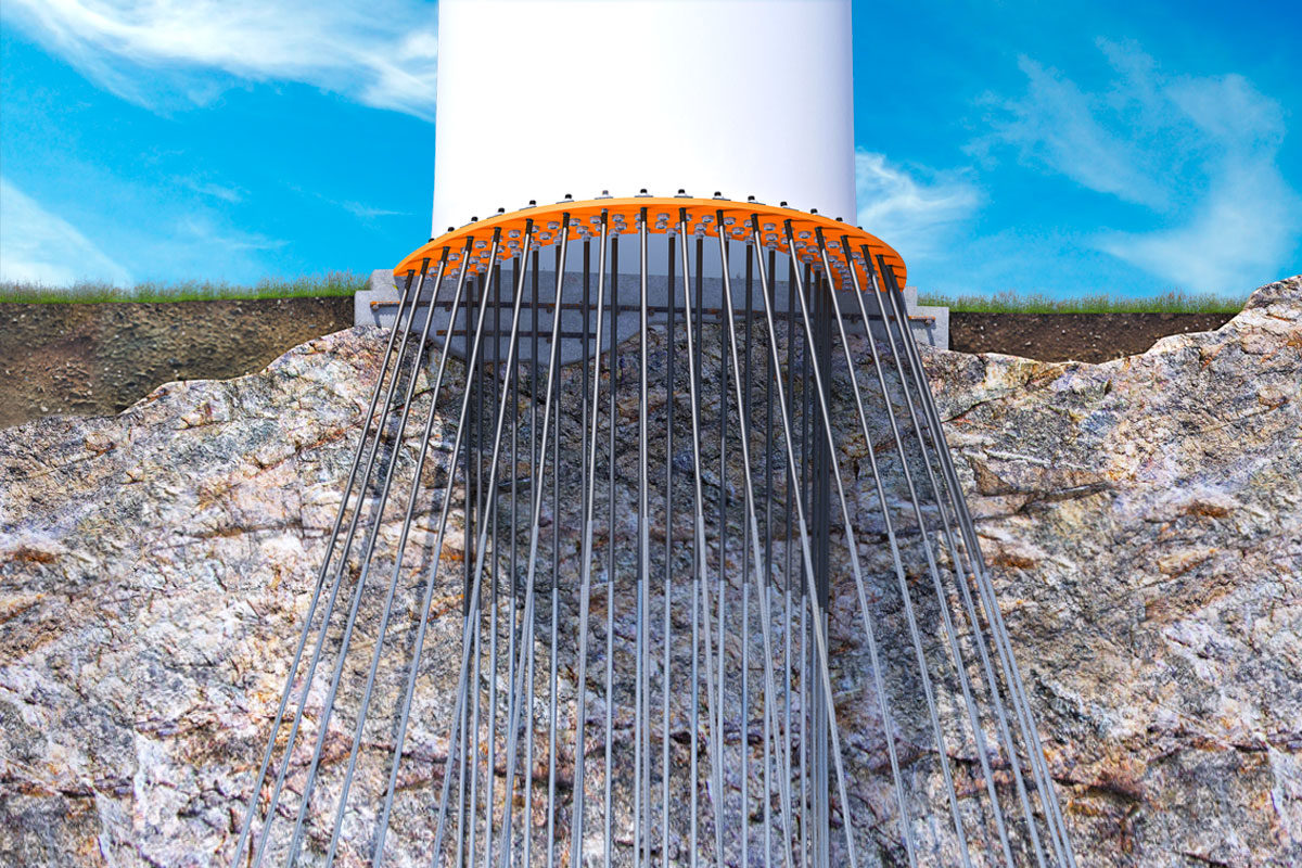 中国电建集团河南电力器材有限公司 国际业务 孟加拉科巴风电项目预应力锚栓组件